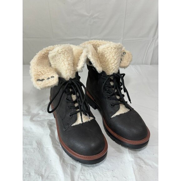 Mia Sadie Faux Leather Boots Size 8 M - Picture 1 of 13
